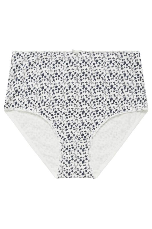 City Chic Navy & White Floral Full Briefs 2