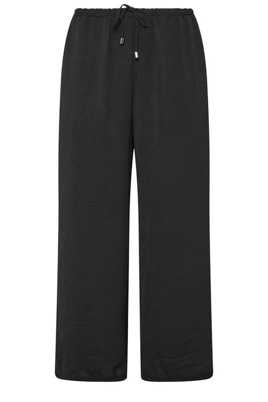 EVANS Plus Size 2 Pack Black & Navy Wide Leg Trousers | Evans 3