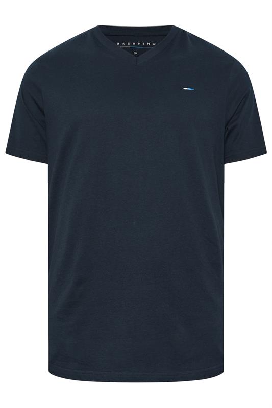 BadRhino Big & Tall Black/Red/Green/Blue/Navy Blue 5 Pack V-Neck T-Shirts | BadRhino 12