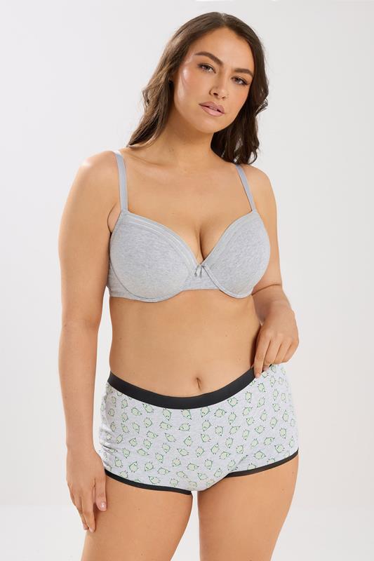YOURSET 5 PACK Plus Size Grey Avocado Print Shorts | Yours Clothing 4