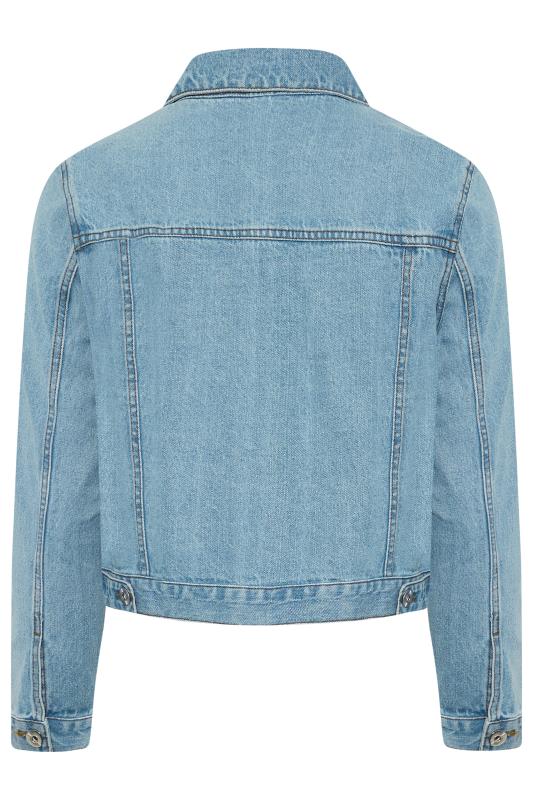 YOURS Plus Size Light Blue Denim Jacket | Yours Clothing 6