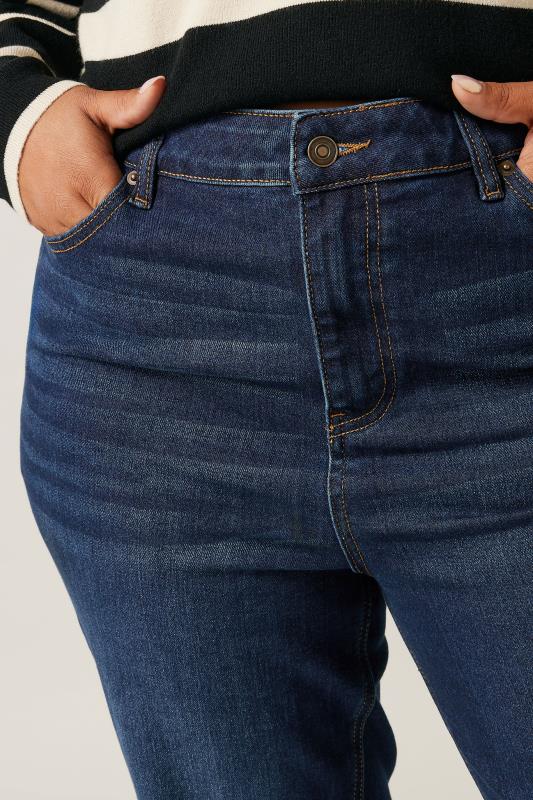 EVANS Plus Size Indigo Blue Denim Mom Jeans | Evans 5