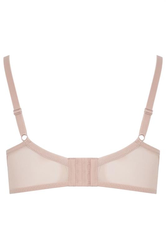 YOURS Curve Blush Pink Lace Trim Underwired Bra | Yours Clothing 6