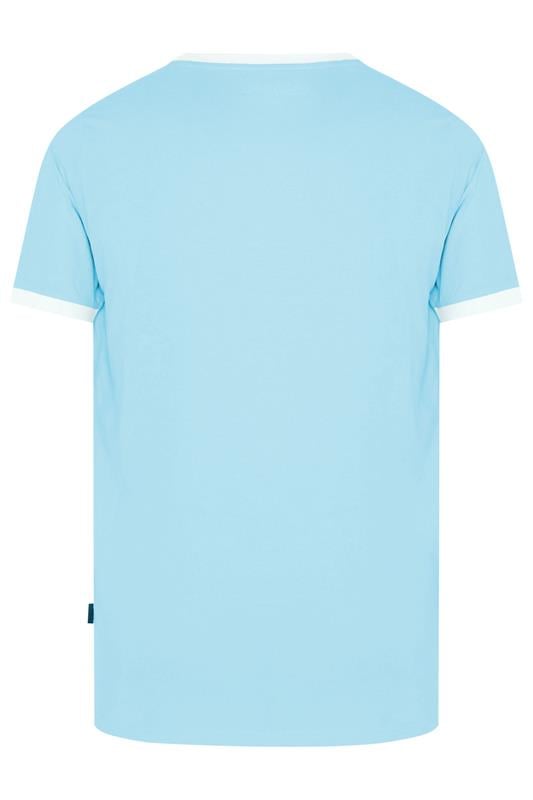 BadRhino Big & Tall Light Blue Extra Long Ringer T-Shirt | BadRhino 6