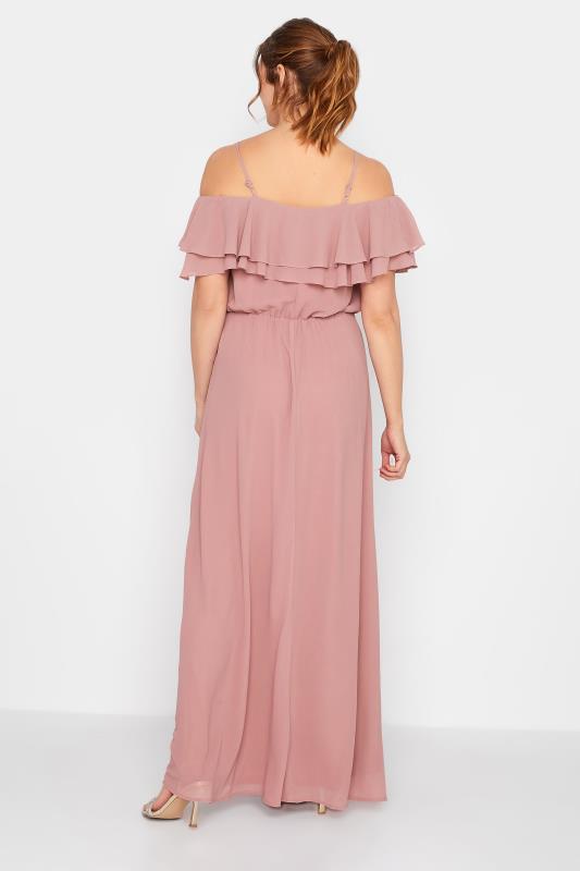 LTS Tall Women's Blush Pink Ruffle Maxi Dress | Long Tall Sally  3