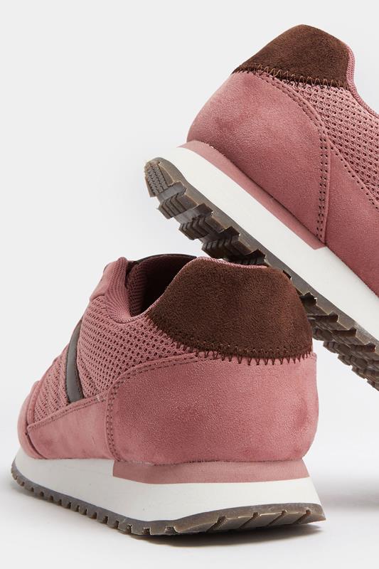 Pink Colourblock Trainers In Extra Wide EEE Fit | Yours Clothing 4
