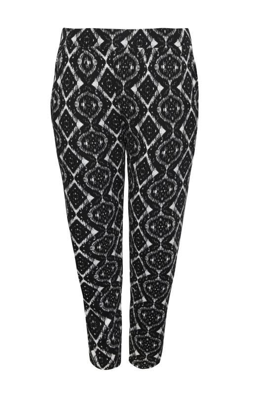 YOURS Plus Size Black Harem Trousers | Yours Clothing 5