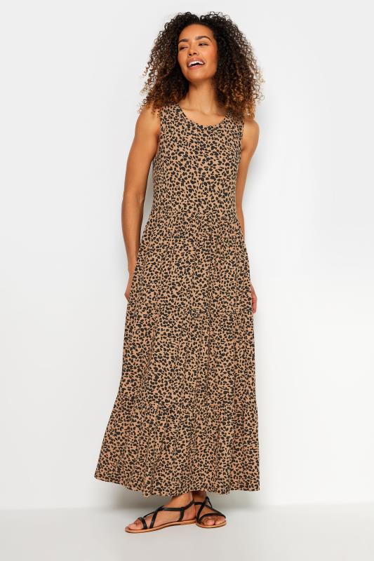 M&Co Brown Leopard Print Maxi Dress | Yours Clothing 2