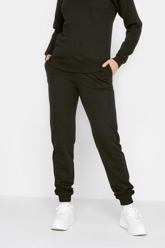 LTS Tall Black Cuffed Drawstring Joggers | Long Tall Sally  2