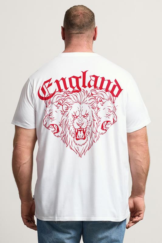 BadRhino Big & Tall White England T-Shirt | BadRhino 4