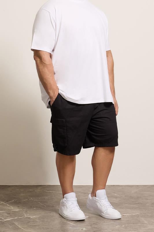 BadRhino Big & Tall Black Lightweight Cargo Shorts