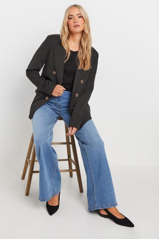 LTS Tall Women's Black Double Breasted Blazer | Long Tall Sally 2