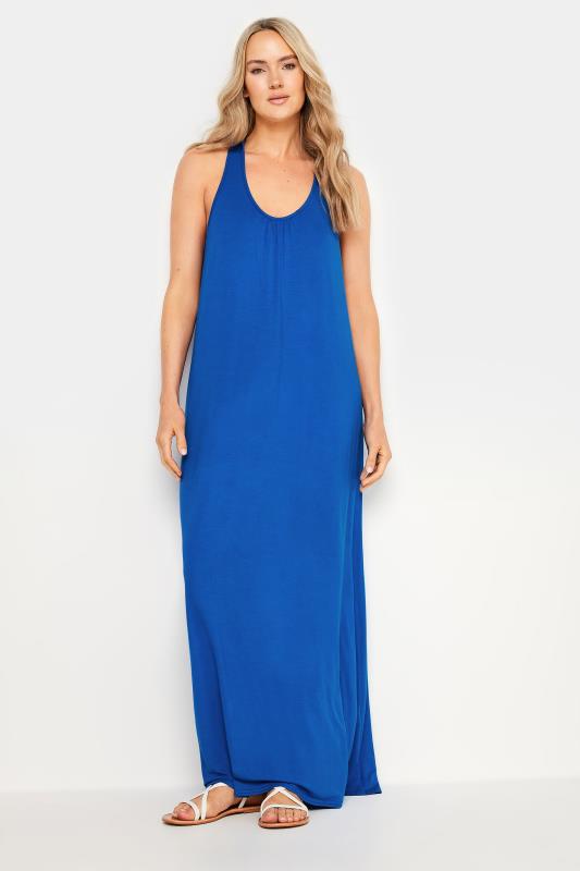 LTS Tall Women's Cobalt Blue Racer Back Maxi Dress | Long Tall Sally 3