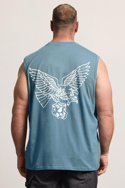BadRhino Big & Tall Blue Eagle Graphic Muscle Vest | BadRhino 2