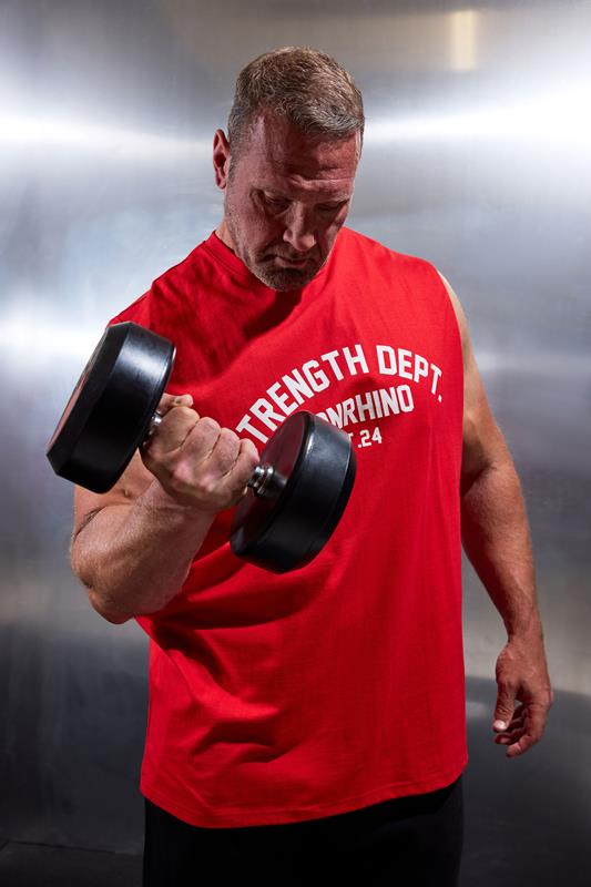IronRhino Big & Tall Samba Red Strength Dept Vest | BadRhino 1
