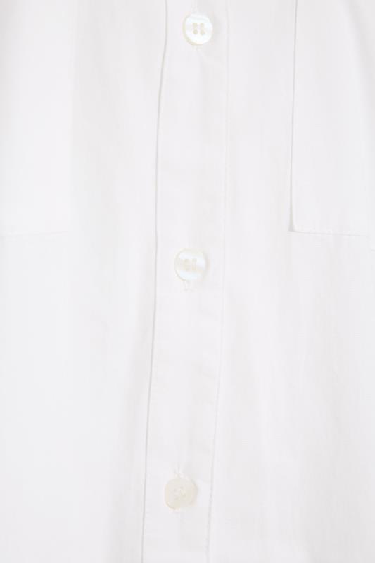 LTS MADE FOR GOOD Tall White Cotton Oversized Shirt | Long Tall Sally 6