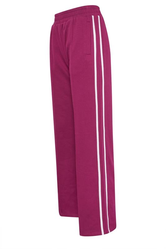 LTS Tall Red Contrast Stripe Wide Leg Trousers | Long Tall Sally 7