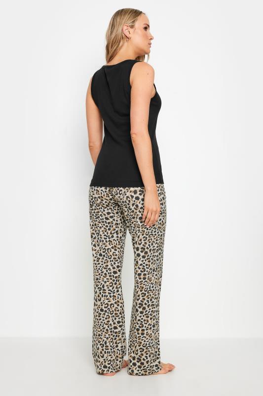 LTS Tall Leopard Print Wide Leg Pyjama Set | Long Tall Sally 3