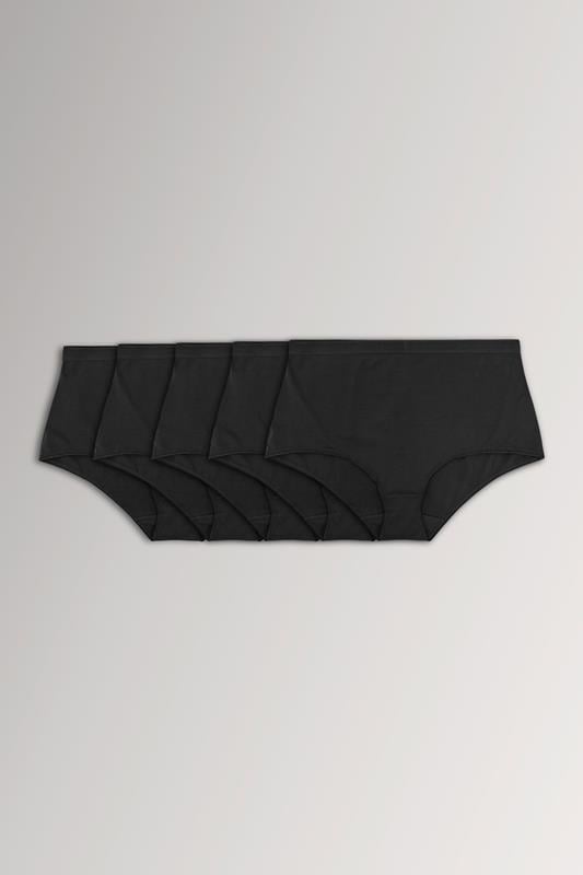  YOURSET Curve 5 PACK Black Stretch Full Briefs