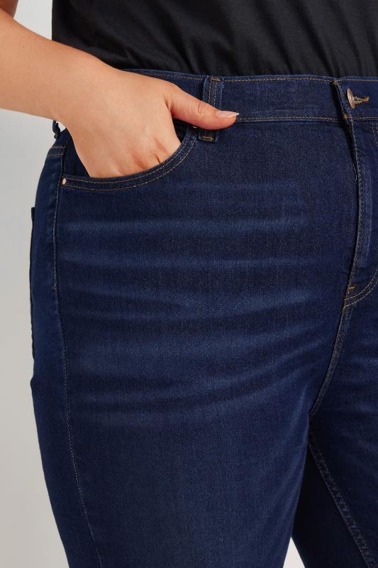 YOURS Plus Size Indigo Blue Straight Leg RUBY Jeans | Yours 4