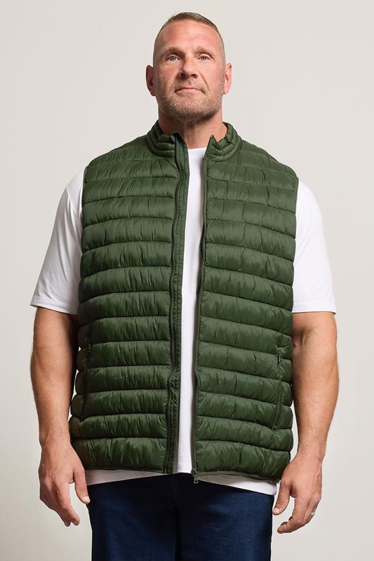 BadRhino Big & Tall Dark Green Puffer Gilet