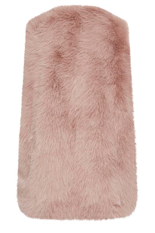 YOURS Plus Size Pink Faux Fur Gilet | Yours Clothing 8