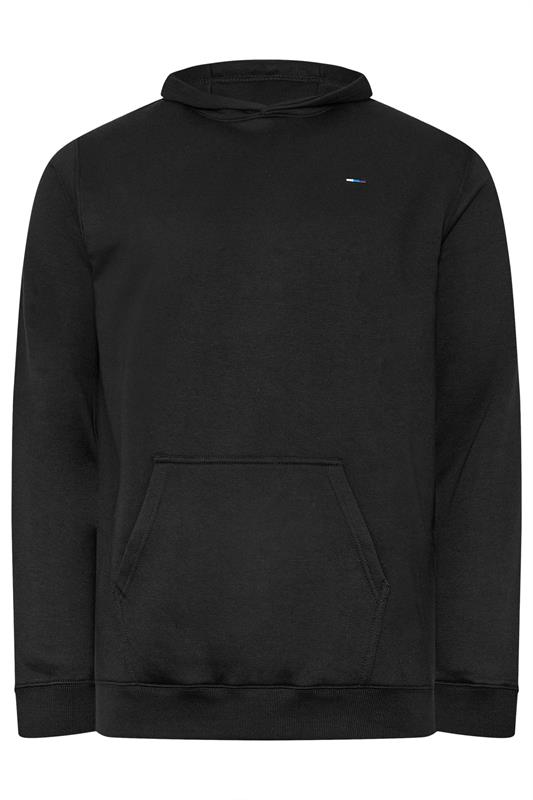 BadRhino Big & Tall Black Front Pocket Hoodie | BadRhino 6