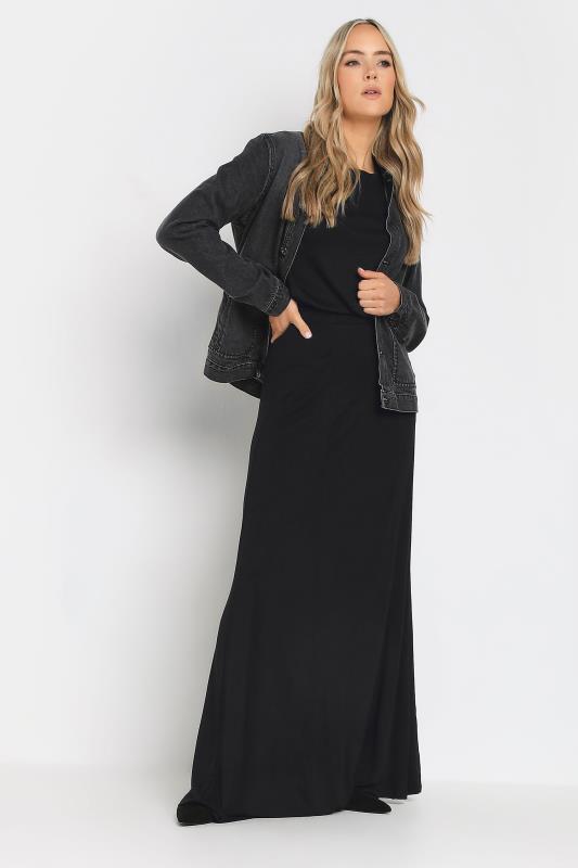 LTS Black Fit & Flare Maxi Skirt | Long Tall Sally 4