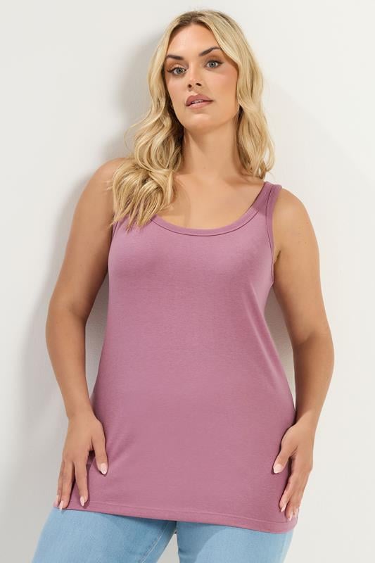  YOURS Curve Light Purple Vest Top