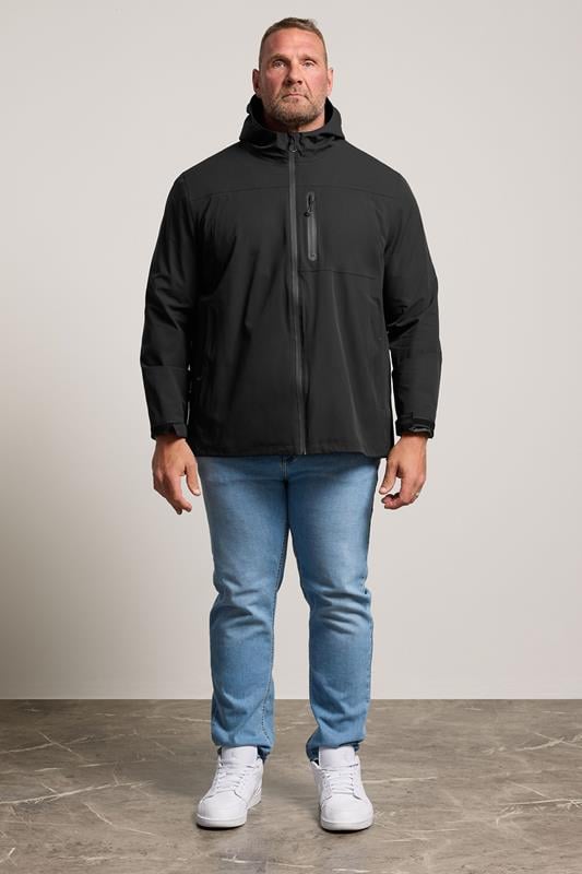 BadRhino Big & Tall Black Waterproof Jacket | BadRhino 1