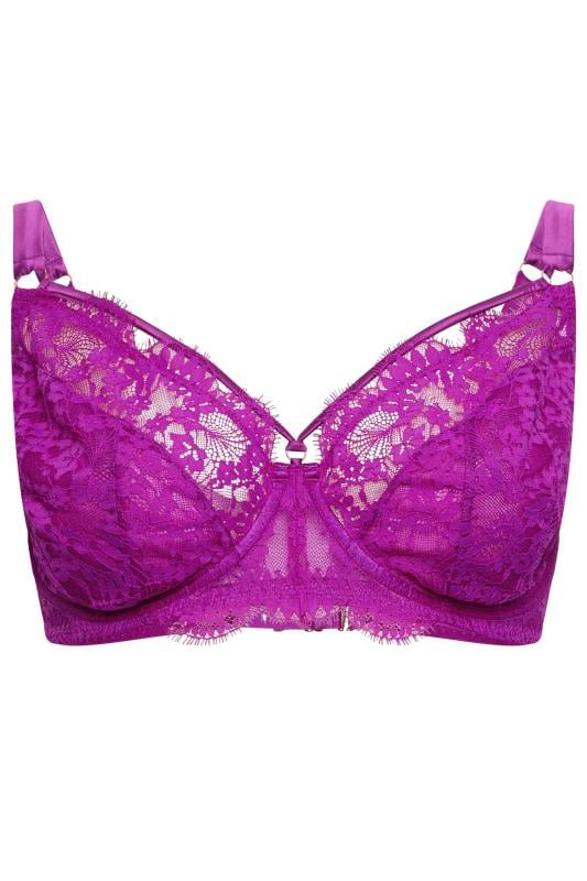 City Chic Cerise Pink Lace Underwired Bra 1