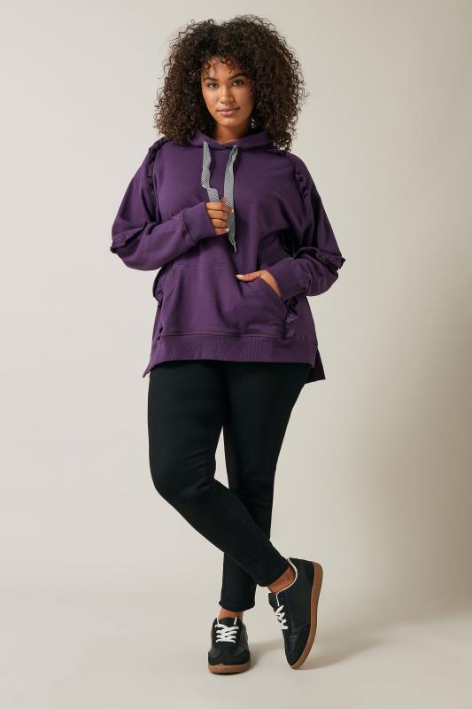 Evans Purple Frill Hoodie 2