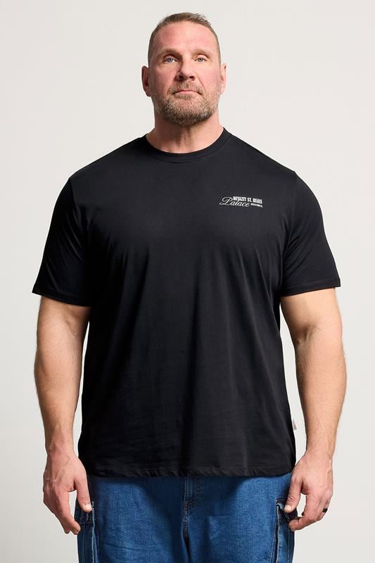 JACK & JONES Big & Tall Black Island Graphic T-Shirt