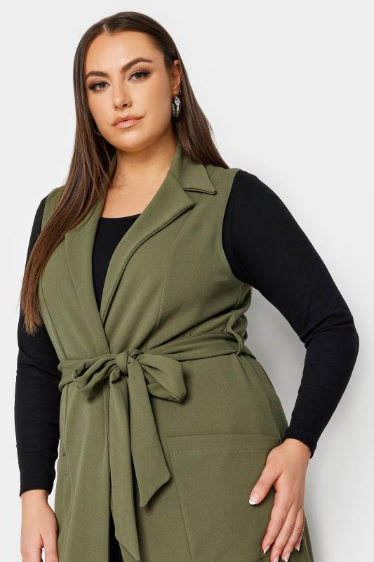 YOURS Plus Size Black Longline Waistcoat | Yours Clothing 4