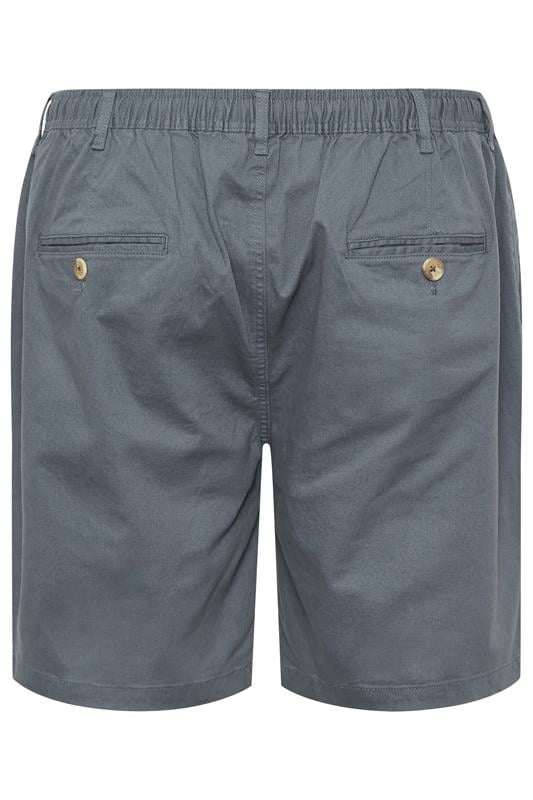 D555 Big & Tall Grey Stretch Shorts | BadRhino 4