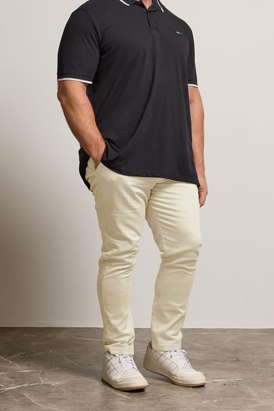 BadRhino Big & Tall Beige Brown Stretch Chinos