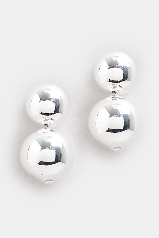  Yours Silver Tone Ball Drop Stud Earrings
