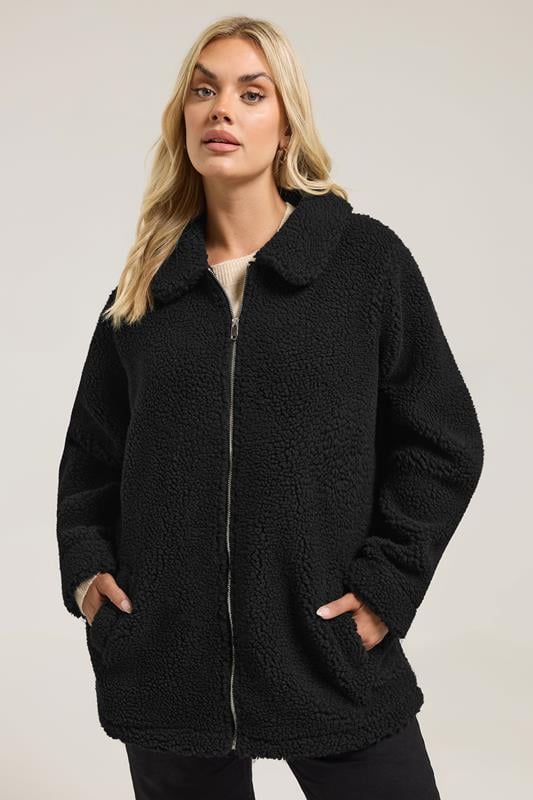  YOURS Curve Black Heavyweight Teddy Fleece