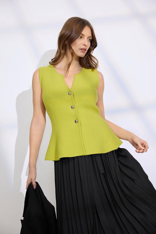  STAR Green Knitted Vest