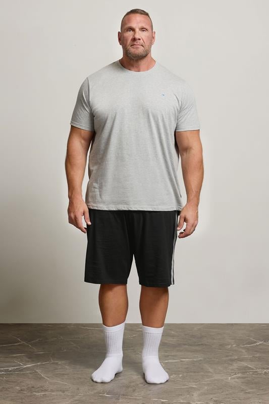 BadRhino Big & Tall Black Lightweight Lounge Shorts | BadRhino 1