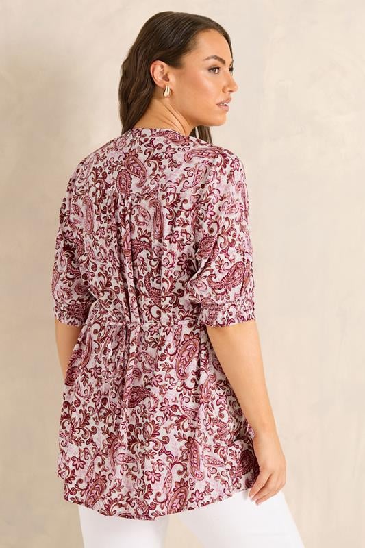 EVANS Plus Size Pink Floral Pintuck Blouse | Evans 2