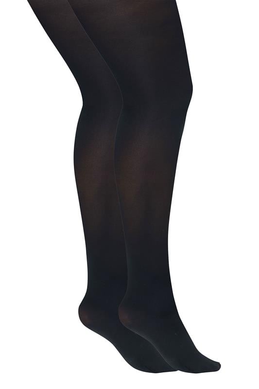  YOURSET 2 PACK Black 100 Denier Tights