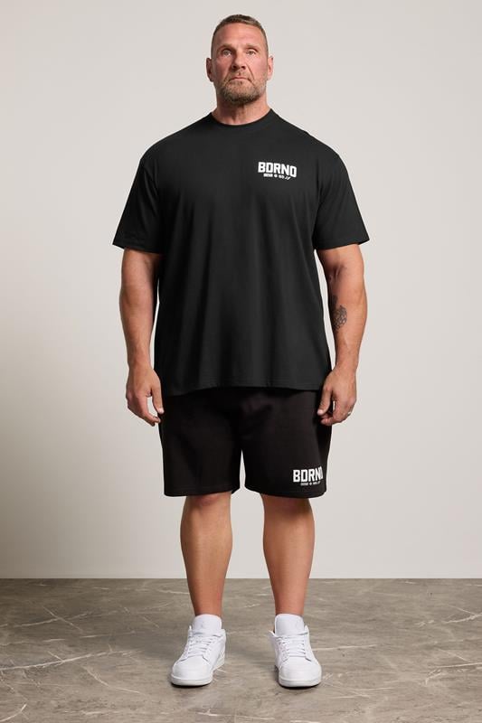 BDRNO Big & Tall Black Logo T-Shirt | BadRhino 1