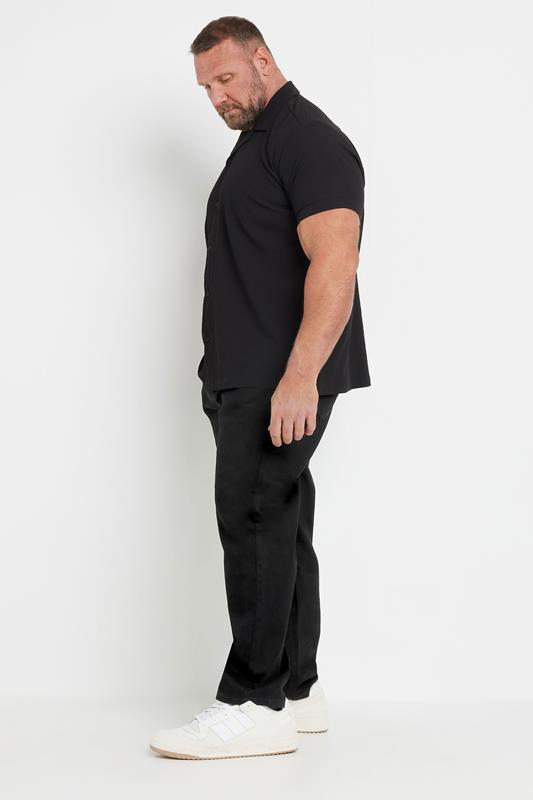 BadRhino Big & Tall Black Loose Fit Stretch Jeans | BadRhino 5