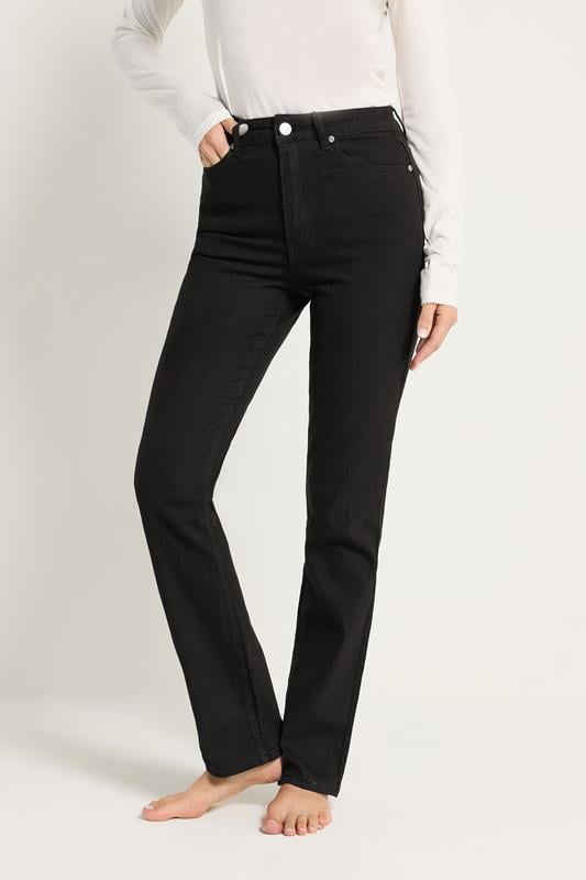 LTS Tall Women's Black Straight Leg Jeans | Long Tall Sally  1