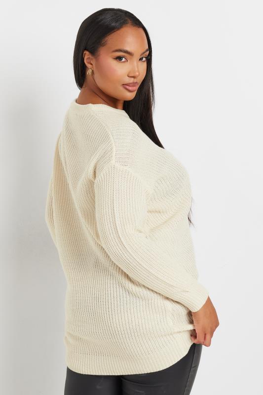 YOURS Plus Size Pink Essential Jumper | Yours Clothing 3