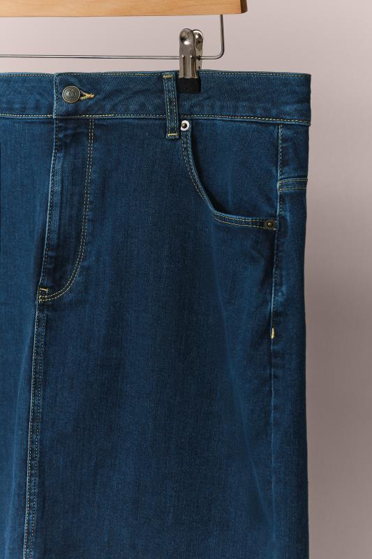 Plus Size Blue Wash Denim Skirt | Evans 6