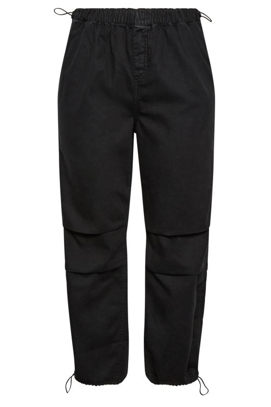 YOURS Plus Size Black Denim Parachute Jeans | Yours Clothing  6