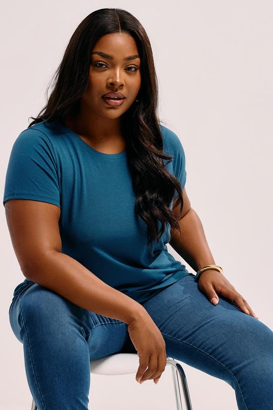 YOURS Plus Size 3 PACK Brown & Core T-Shirts | Yours Clothing 7