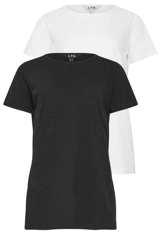 LTS Tall Womens 2 PACK Black & White Short Sleeve T-Shirts | Long Tall Sally 7